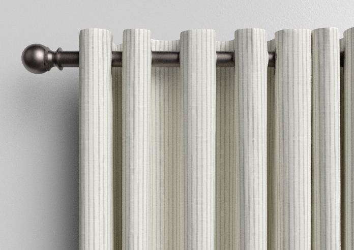 Laura Ashley Candy Stripe, Steel - Made to Measure Curtains - Image 12